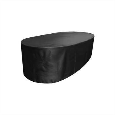 ../frankl24shop/tischdecke oval schwarz fuer tisch 2,50x1,24 m ( 3,98 m x 2,72m)